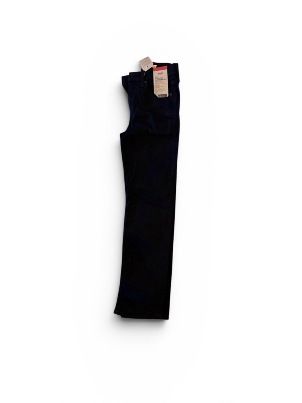 Levi's Black High-Rise Slim Straight Cropped Jeans